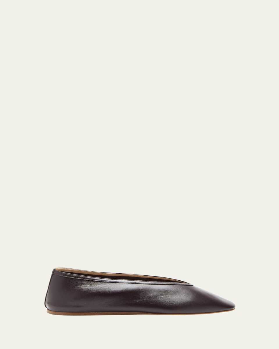 Luna Lambskin Leather Ballerina Flats